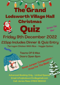 Lodsworth Village Hall - Christmas Quiz Lodsworth Village Hall