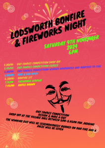 Lodsworth Bonfire Night - 2024 - 9 November 6pm Lodsworth Village Hall